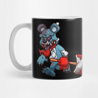 Evil Teddy Bear With Axe Mug